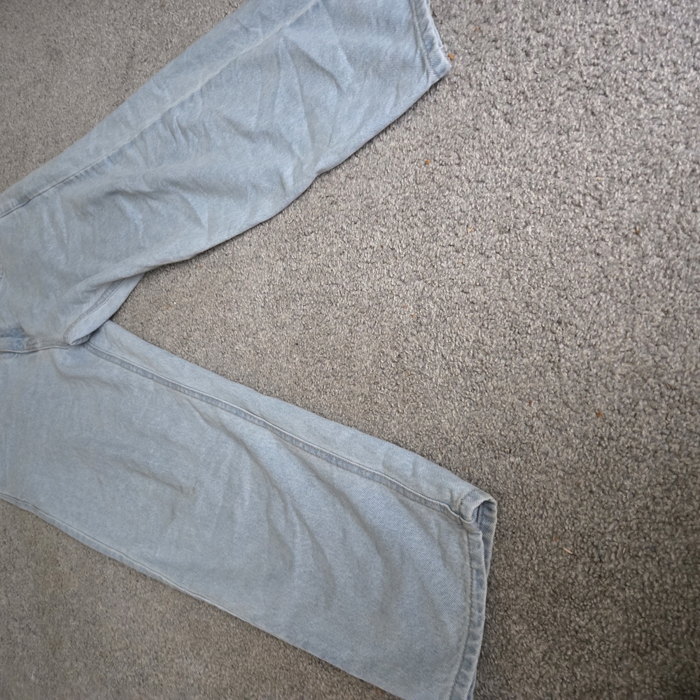 Blue Tapered Leg Relaxed Fit Jeans